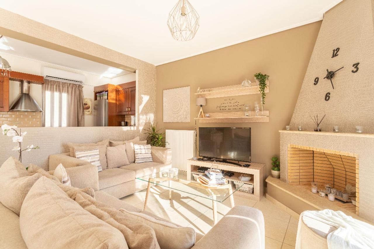 Вилла Milo Luxury House -Free Airport Pick Up-10Min Drive Markopoulo Mesogaias Экстерьер фото