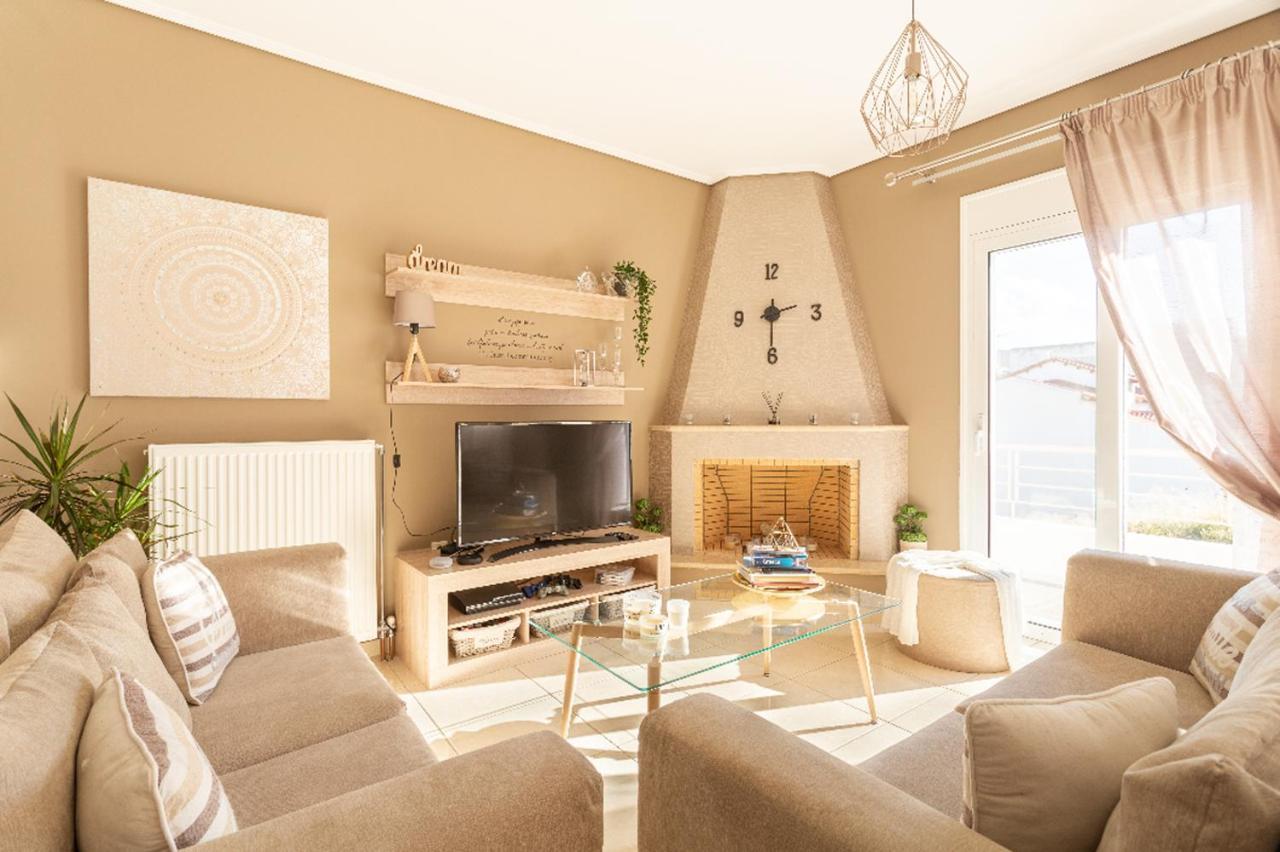 Вилла Milo Luxury House -Free Airport Pick Up-10Min Drive Markopoulo Mesogaias Экстерьер фото