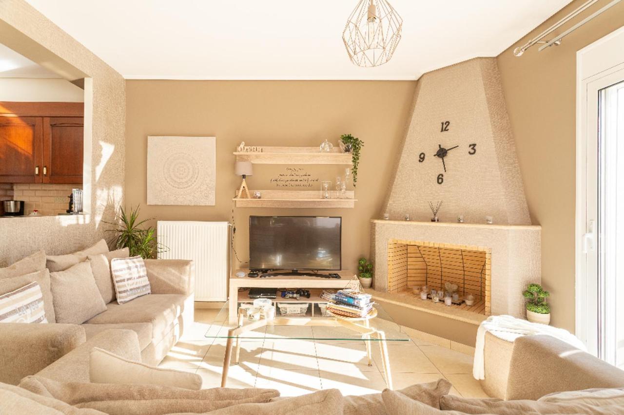 Вилла Milo Luxury House -Free Airport Pick Up-10Min Drive Markopoulo Mesogaias Экстерьер фото